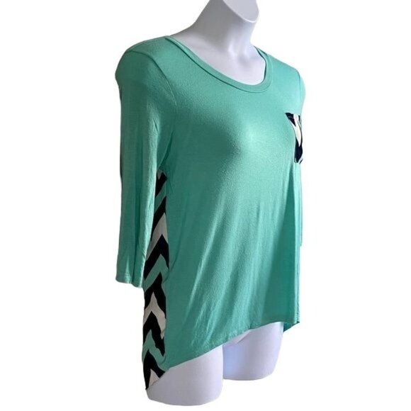 Rue 21 3/4 Sleeve Hi Low Top  Medium - Picture 5 of 8